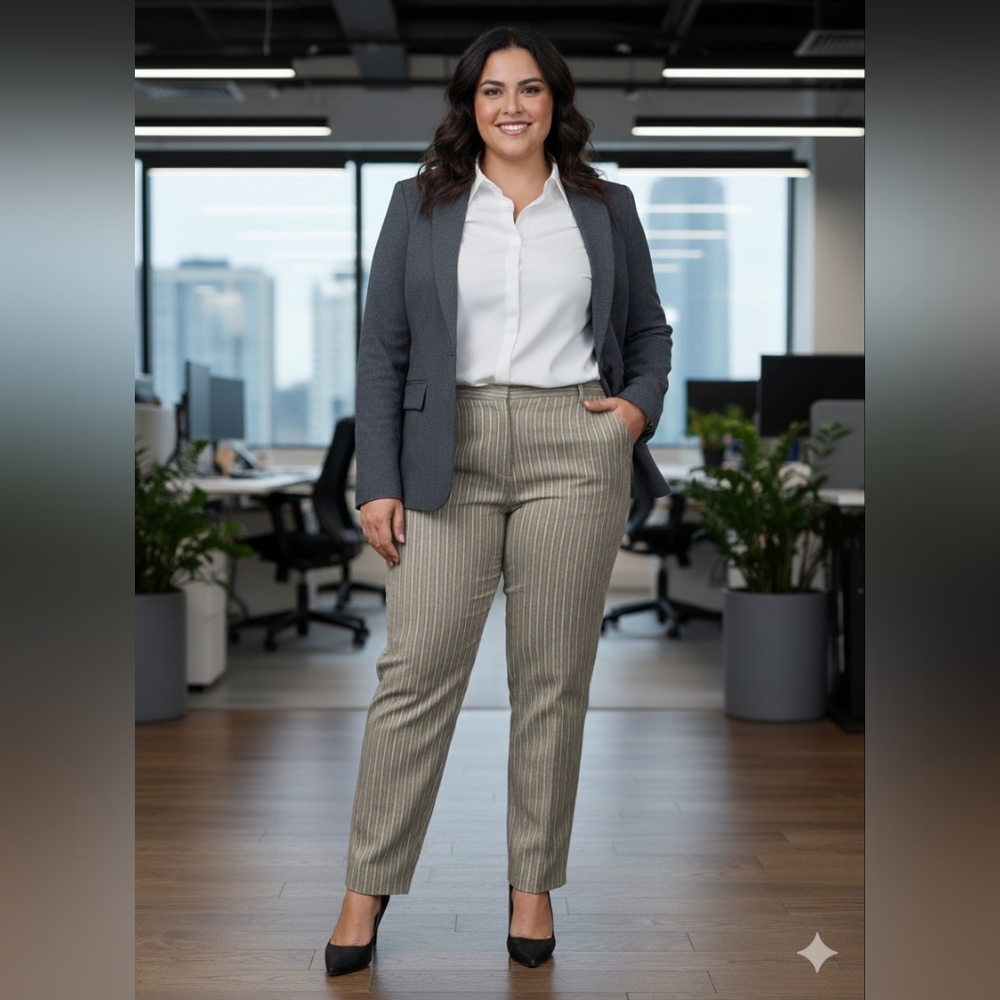 Nygard Striped Gray Pants